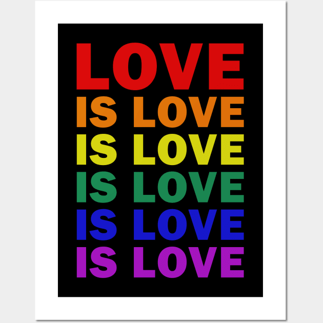 LGBT - Love is Love Wall Art by valentinahramov